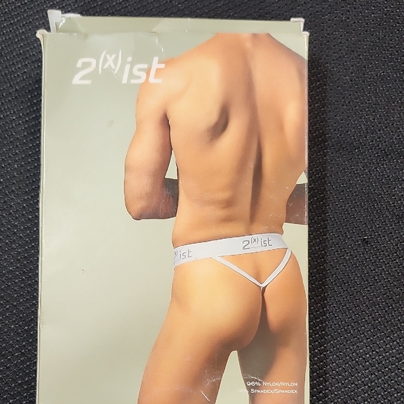 2xist Men's Micro Black Y Back Thong Vintage - Picture 2 of 6